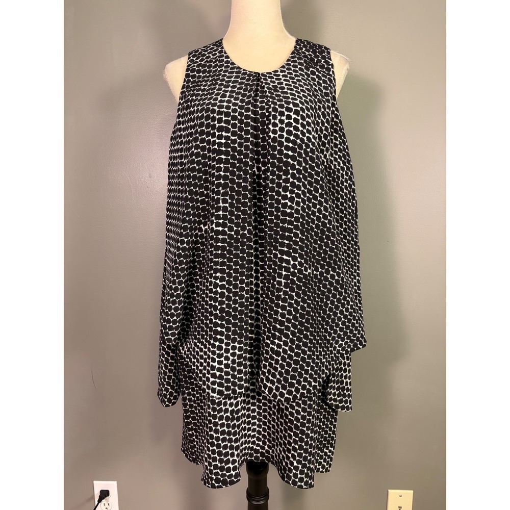 NWT Jonathan Simkhai Silk Layered Dress M Quiet Luxury Contemporary Euro Light
